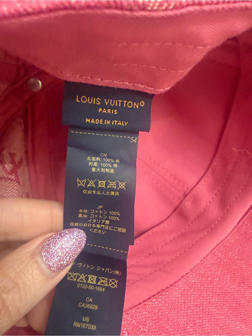 Authentic Louis Vuitton Pink Baseball Hat - Picture 6 of 6